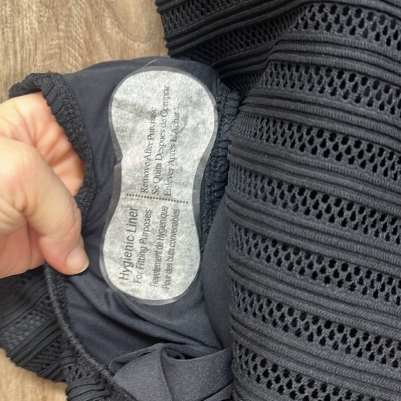 NEW Lauren Ralph Lauren Ottoman Mesh Square Neck One Piece - Picture 10 of 12